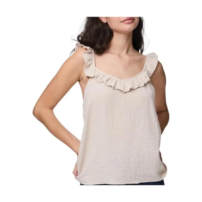 Pieces Camicetta Astina Beige