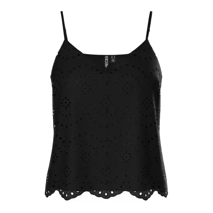 Pieces Canottiera da donna Vilde Noir