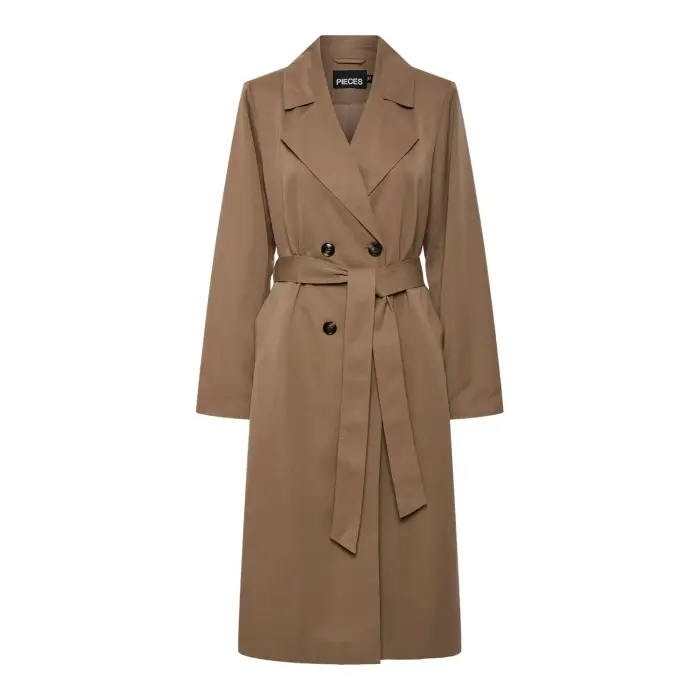 Pieces Cappotto da donna Scarlett Marron