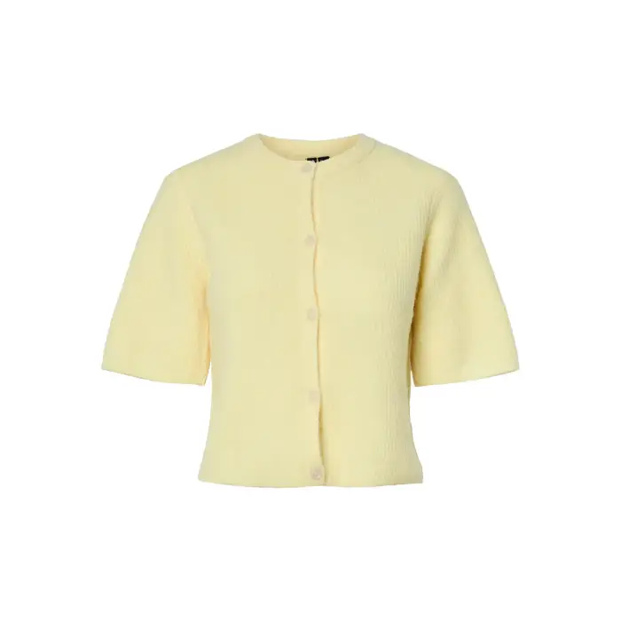 Cardigan da donna Pieces Silly Jaune