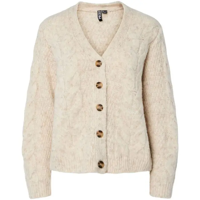 Pieces Gilet / Cardigan 17159127 NINA-BIRCH Bianco