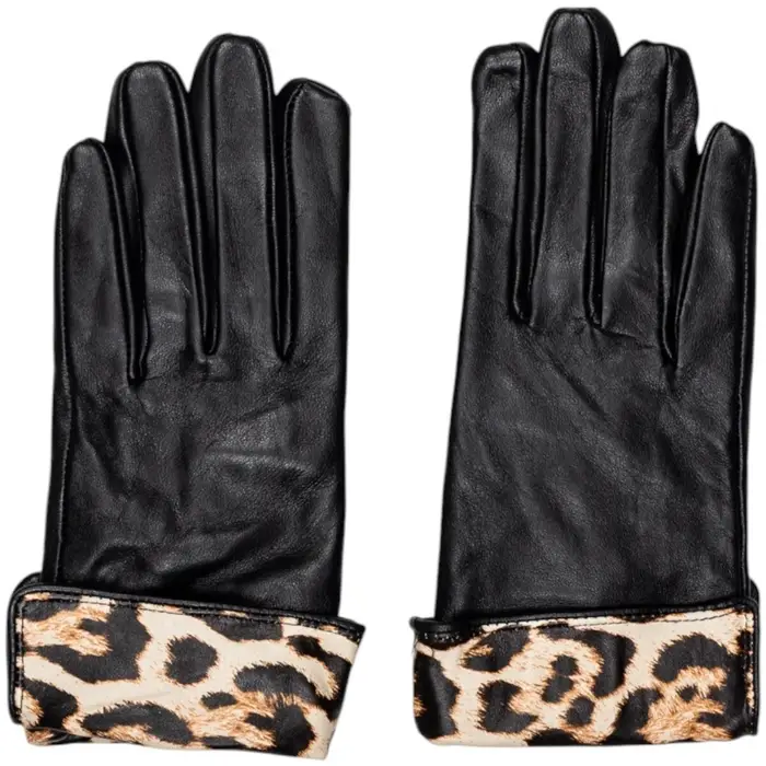 Pieces Guanti Pcjeora Smart Leather Gloves 17160028 Nero