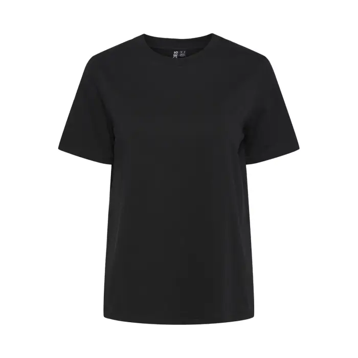 Pieces T-shirt da donna Ria Solid Noir