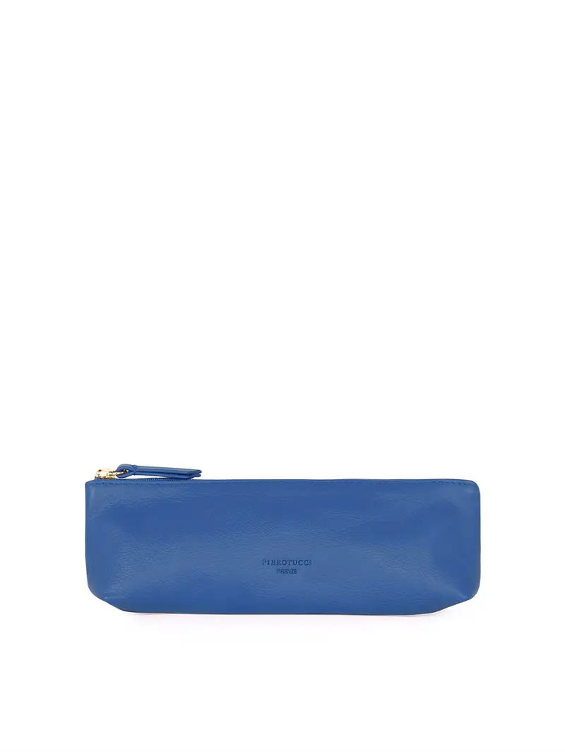 Pierotucci Astuccio Portapenne In Pelle Bluette BLU