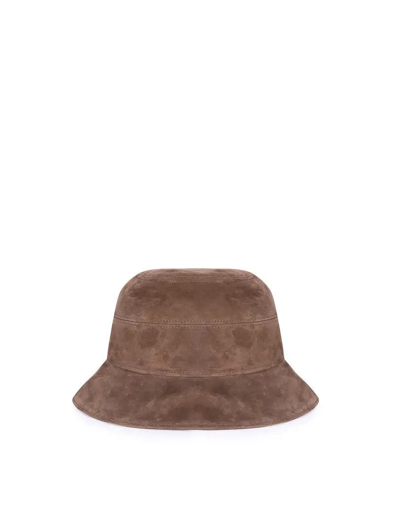 Pierotucci Cappello Bucket - Cloche In Camoscio (60-61cm)