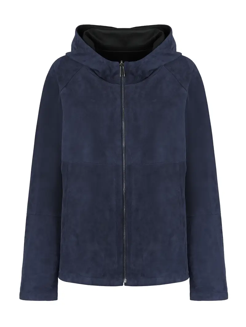Pierotucci Giacca Con Cappuccio Da Donna Reversibile Blu Eu