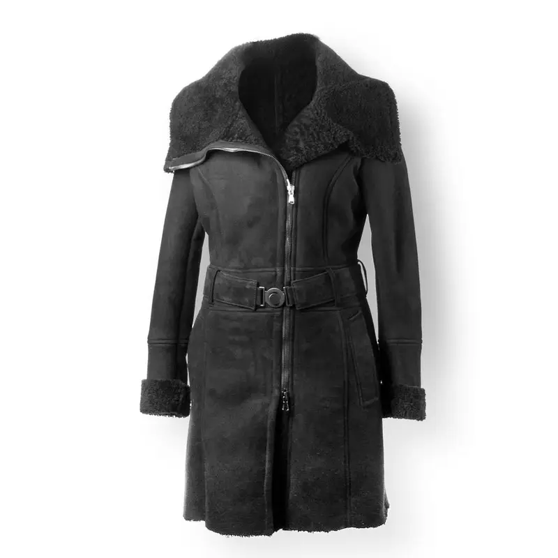 Pierotucci Removable Clasp Belp Two Side Slit Pockets Reversible Cuff 100% Shearling Eu