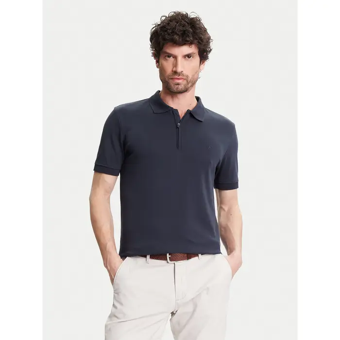 Pierre Cardin Polo C5 21455 2119 Blu scuro Regular Fit