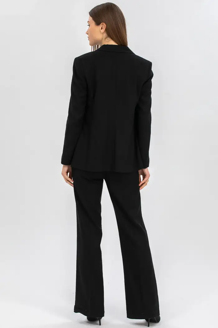 HARPER | Giacca Premaman in Lino Nero Black miniatura 5