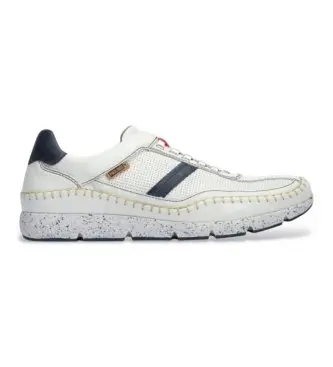 Pikolinos per donna M4U-6046C1 Sneakers Fuencarral in pelle bianca, Bianco, Basso, Stringhe, Casual