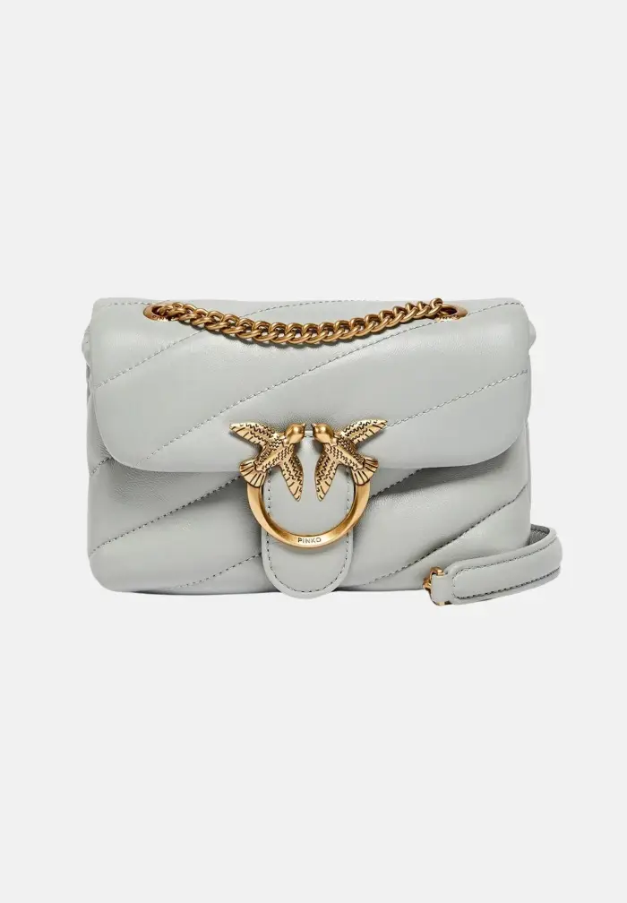 pinko Borsa a tracolla Baby Love Bag Puff celeste da donna