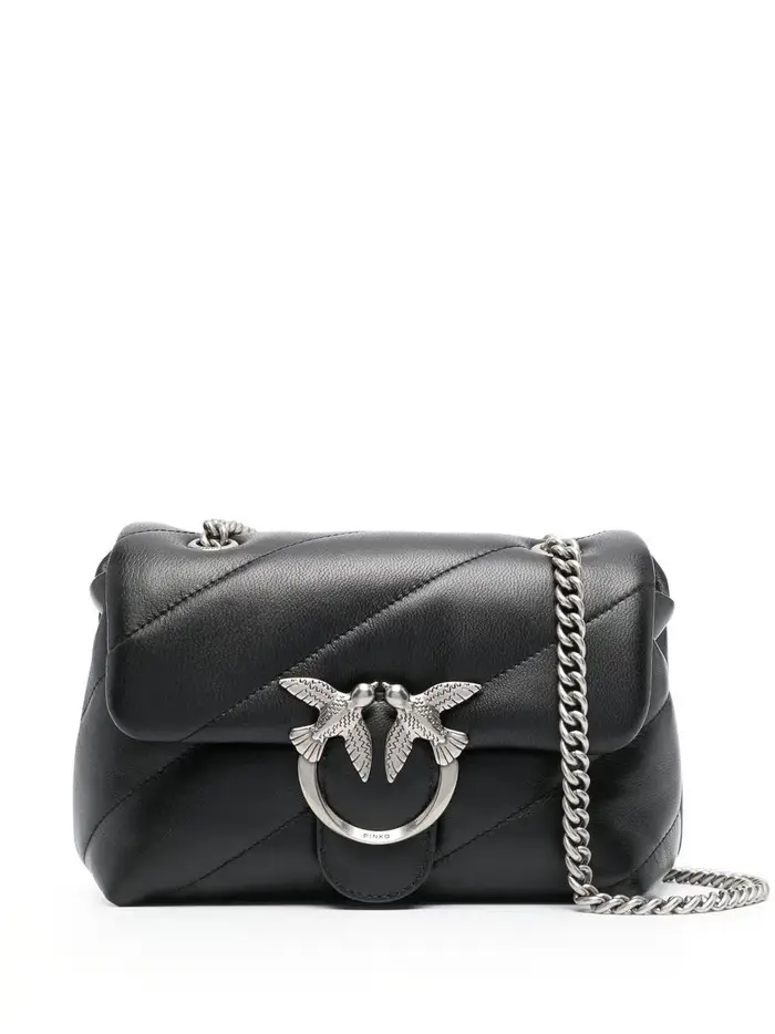 pinko Borsa love mini puff NERO
