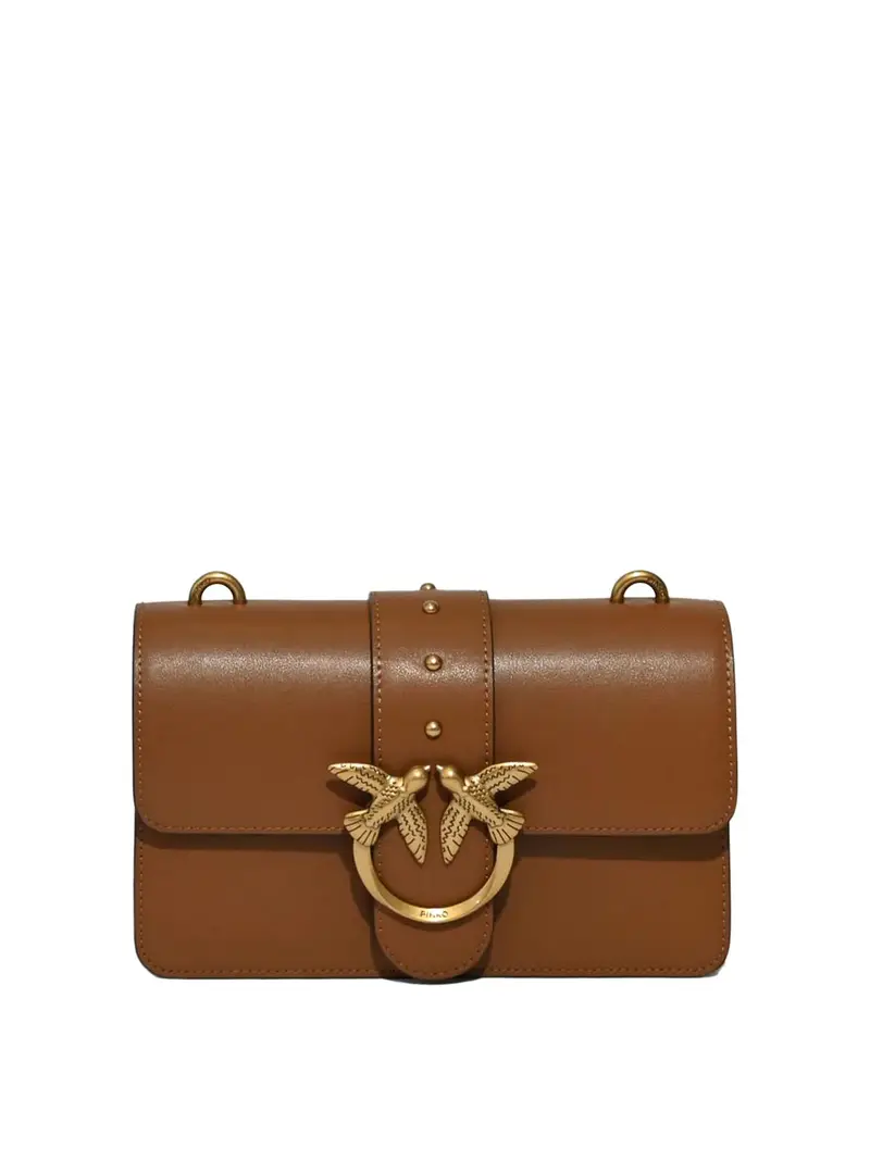 Pinko Borsa Mini Love One Simply Marrone Oro