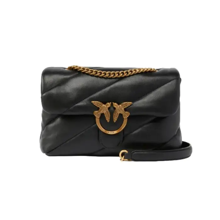 pinko borse a spalla donna - love puff classic cl sheep - nero BLACK