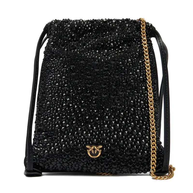 PINKO Borsetta Slouchy Coulisse Baby AI 25-26 PCPL 105409 A2WF Nero