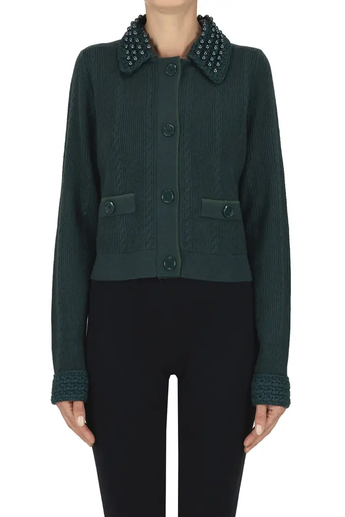 pinko Cardigan giacca Molise Verde scuro