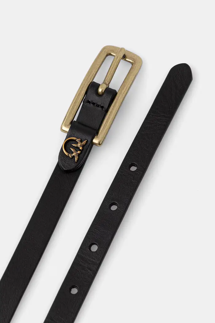 cintura per vestiti da donna in pelle Nero