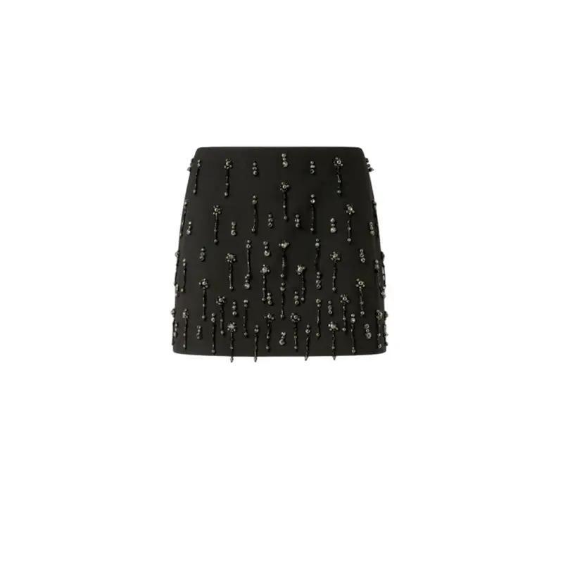 pinko gonne casual donna - memory gonna poly viscosa - nero BLACK