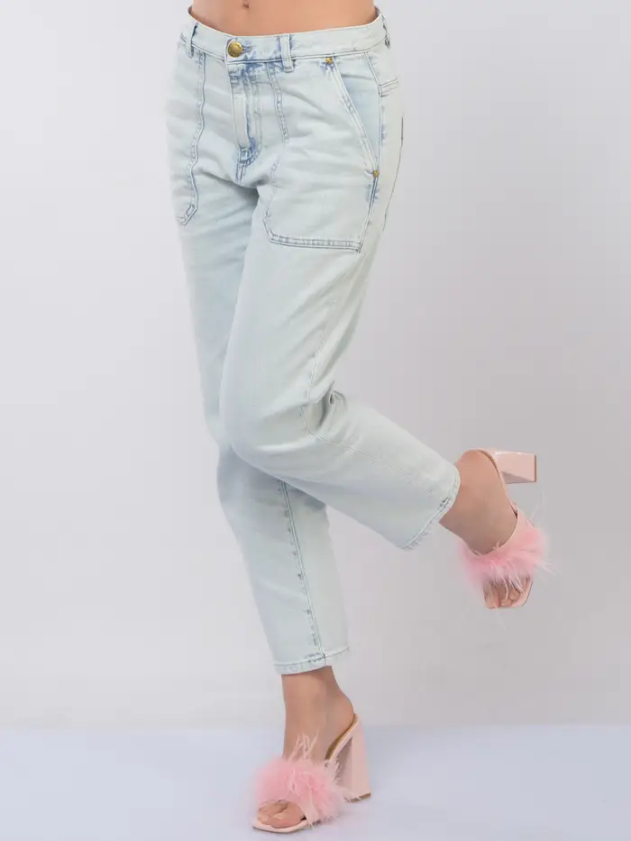 jeans da donna Pinko Cloe Chino con tasche Blu