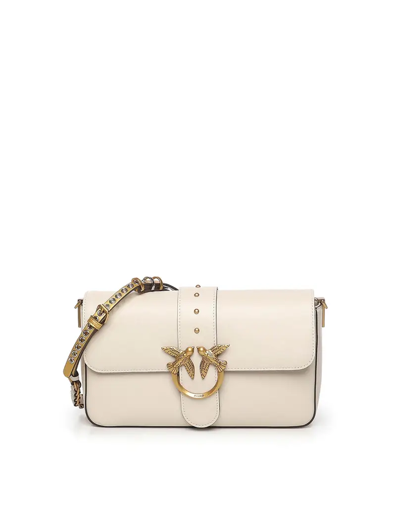 Pinko Love Bag Una borsa in pelle morbida Bianco