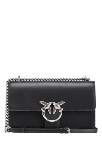 Pinko Love One Classic DC Vitello SE, Borsa Donna, Z99O-Nero