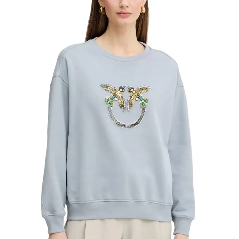 PINKO Felpa Donna Polvere Nelly maglia felpa ricamo