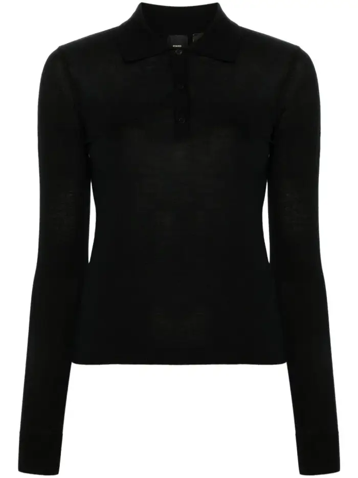 pinko Maglia liquoroso nera Nero