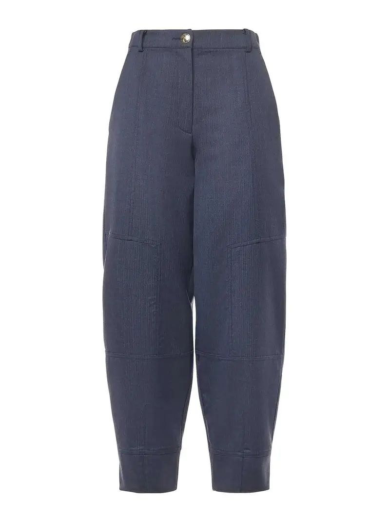 Pinko Pantaloni a palloncino in misto lana Blu