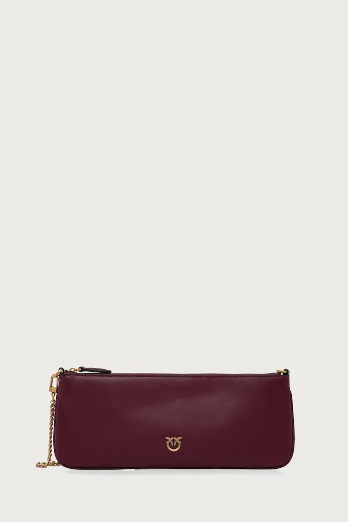 pinko pochette da donna in pelle Granata