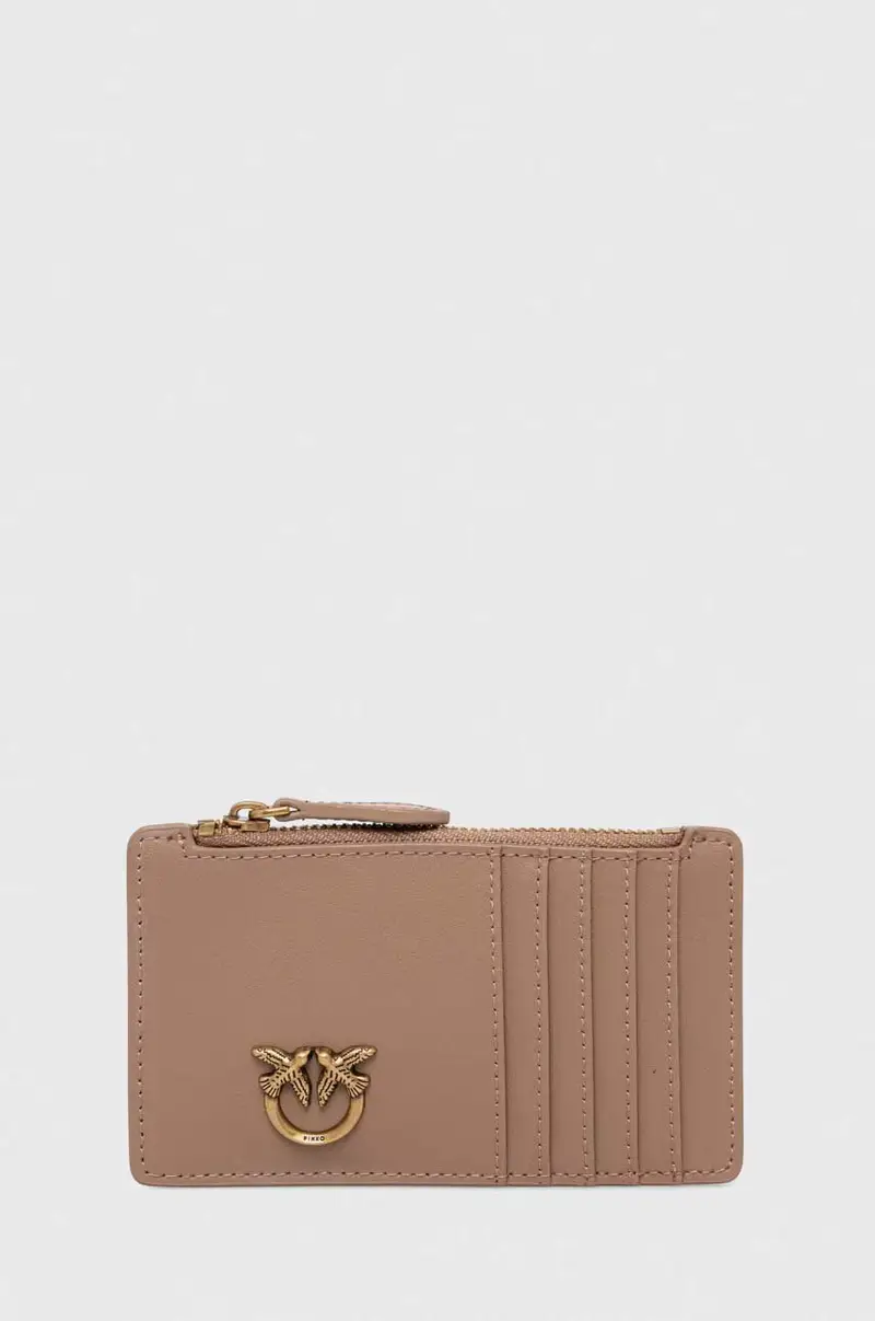 pinko portafoglio in pelle donna Marrone