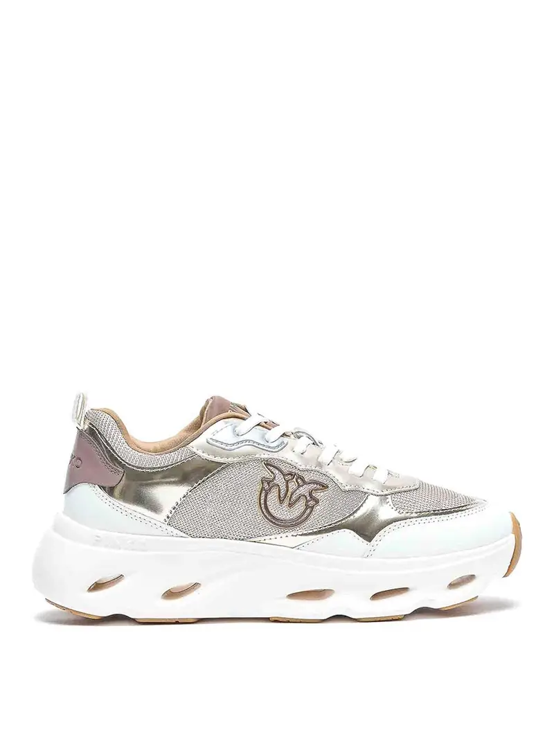 Pinko Sneakers rosa platino Metallico