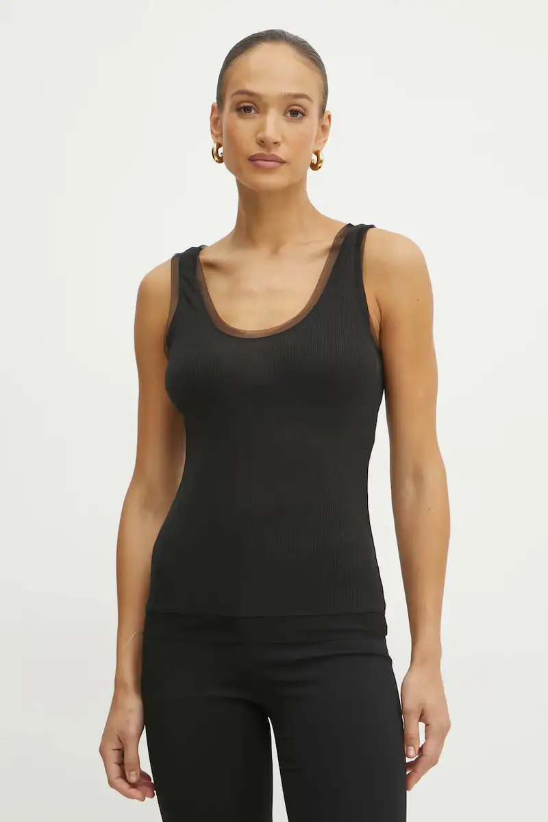 pinko top colore nero 105168 A2LU