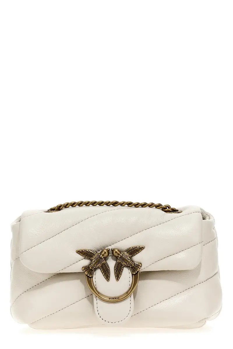 PINKO Tracolla 'Baby Love Bag Puff Maxi Quilt' Bianco