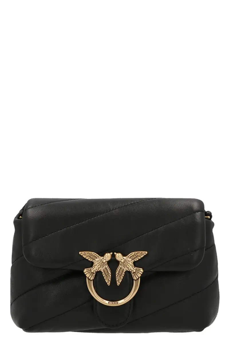 PINKO Tracolla 'Baby Love Bag Puff Maxi Quilt' Nero