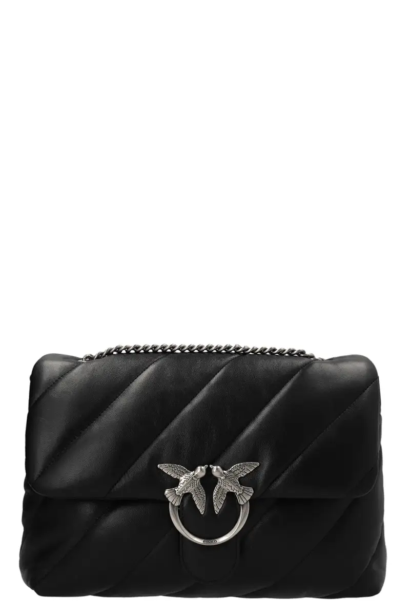 PINKO Tracolla 'Classic Love Bag Puff Maxi Quilt' Nero