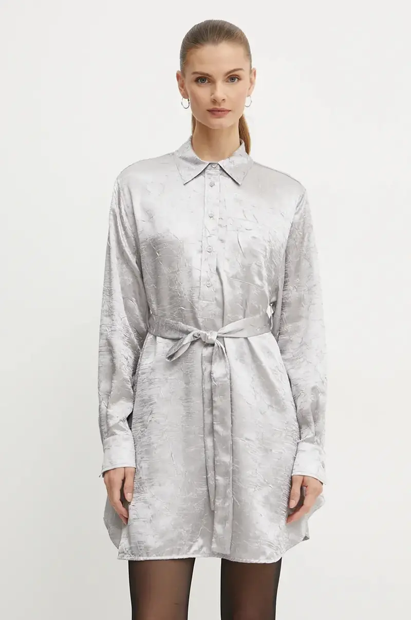 pinko vestito colore argento 104424 A285