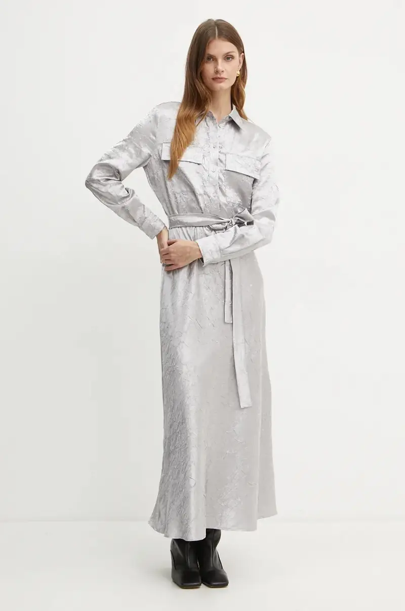 pinko vestito colore argento 104426 A285