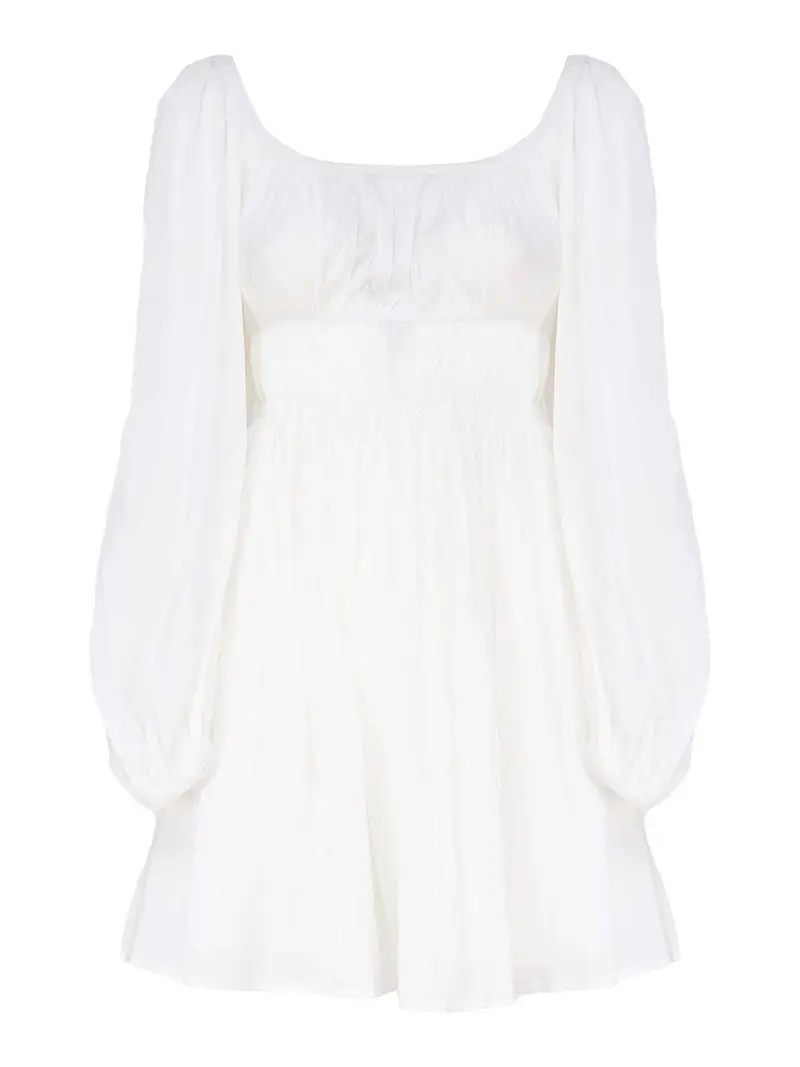 Pinko Vestito in mussola di cotone Bianco