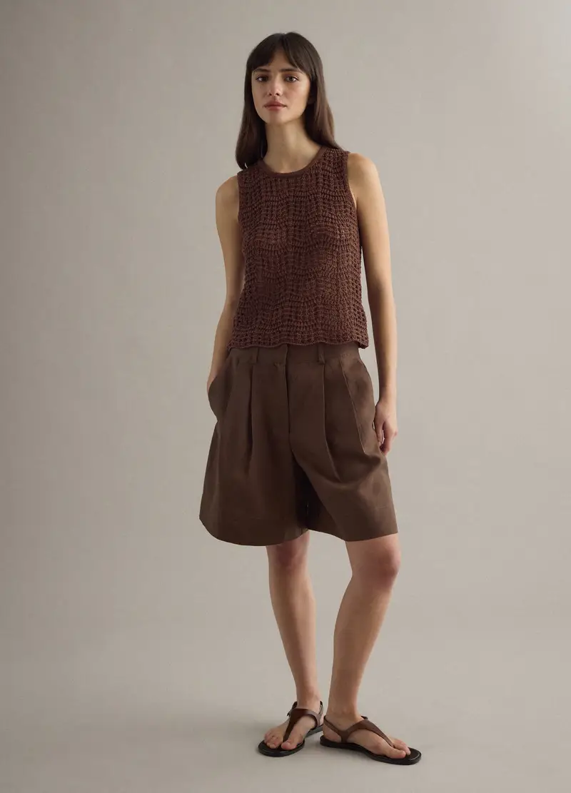 Piombo Contemporary Top Donna Marrone 4557562