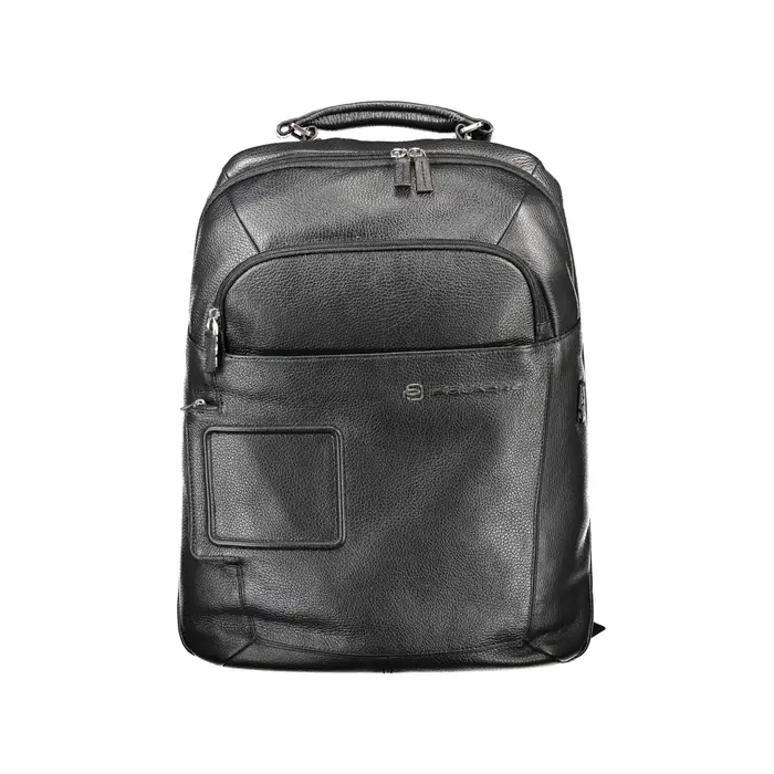 Zaino Pelle Uomo Nero 1 Manico