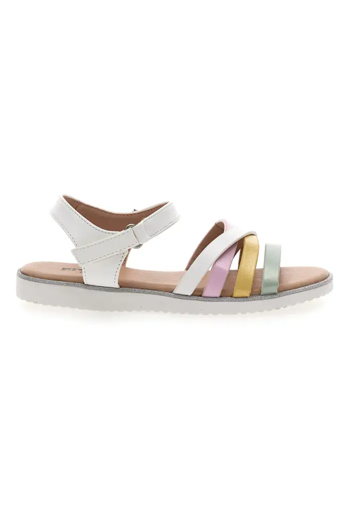 PITT KIDS Sandali Bianchi Con Dettagli Colorati 392423 [BIANCO]