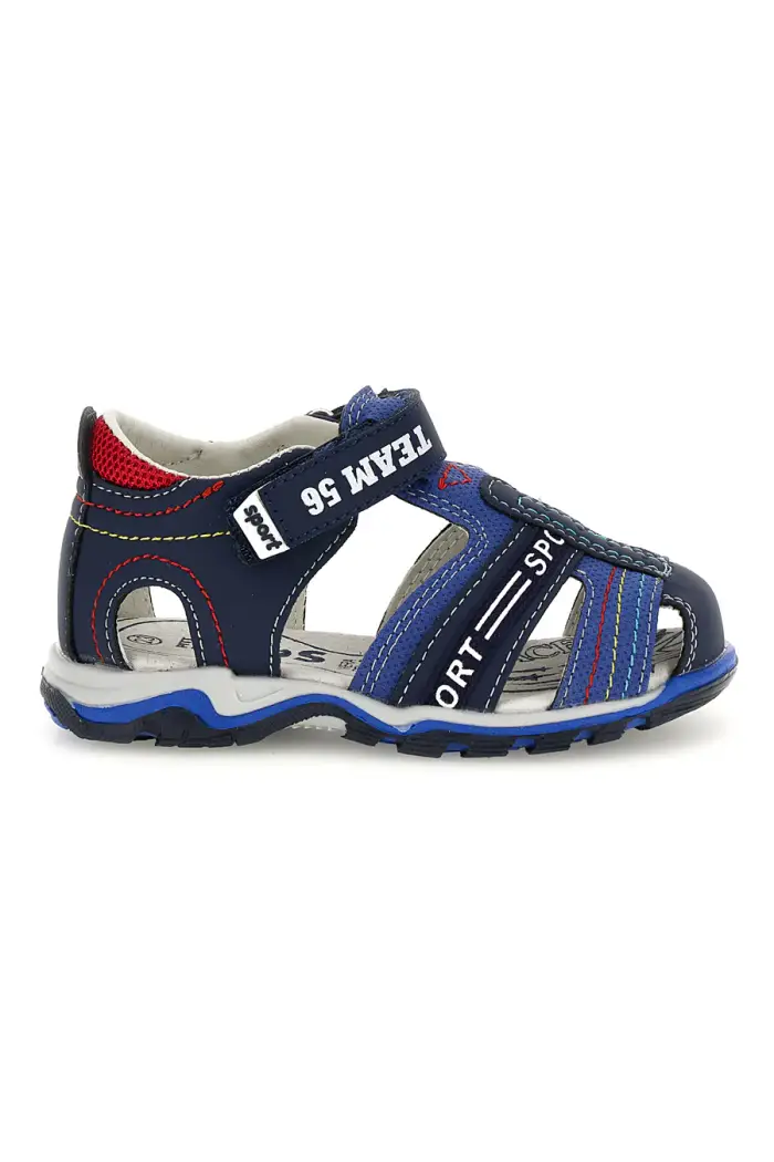 PITT KIDS Sandali blu con chiusura a strappo 15110 [BLUE]