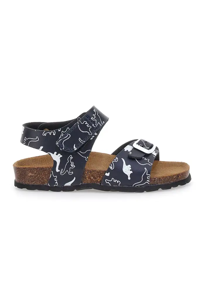PITT KIDS Sandali Blu con Fibbia e Dinosauri 45289