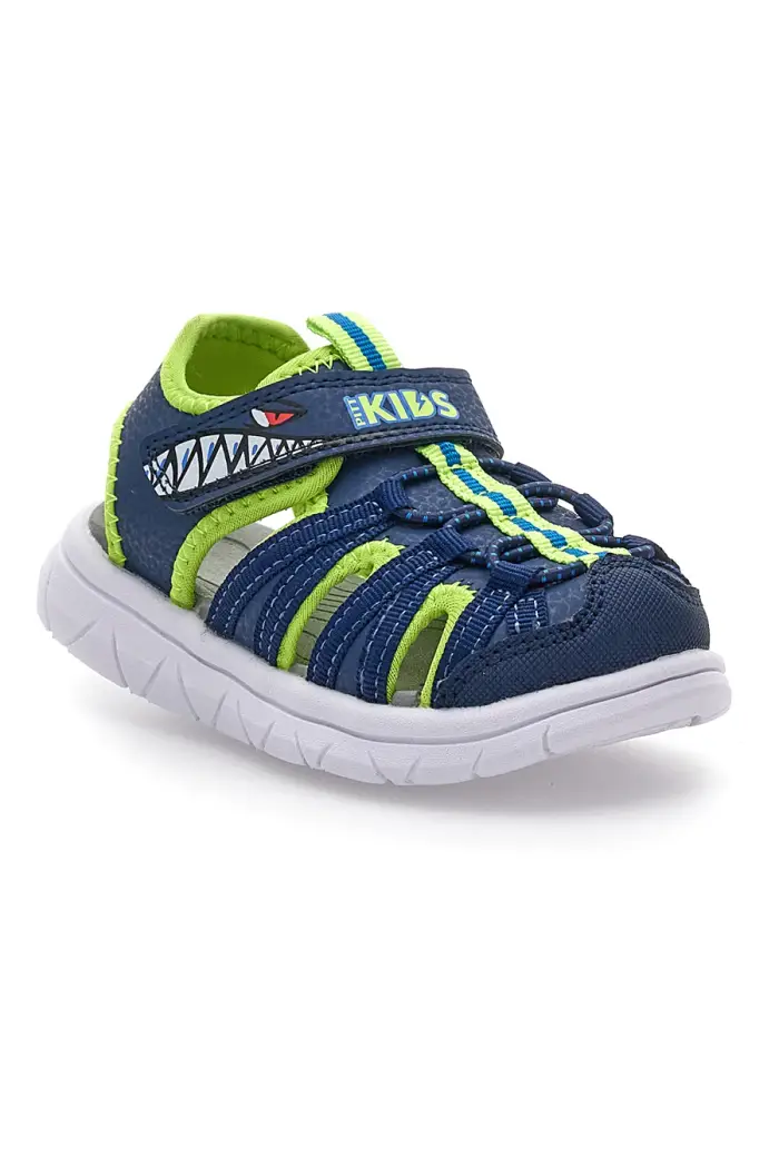 Sandali blu e verdi con strappo Pitt kids K25506 [NAVY]