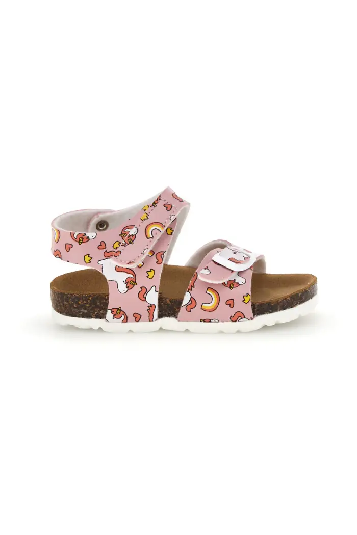 Sandali rosa con stampa unicorni doppia regolazione Pitt kids 47327uni [ROSA]