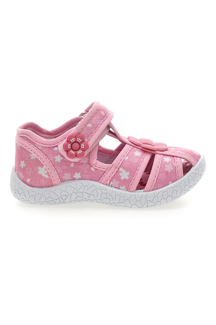 PITT KIDS Sandali semiaperti rosa fantasia floreale primi passi PK2876C [ROSA]