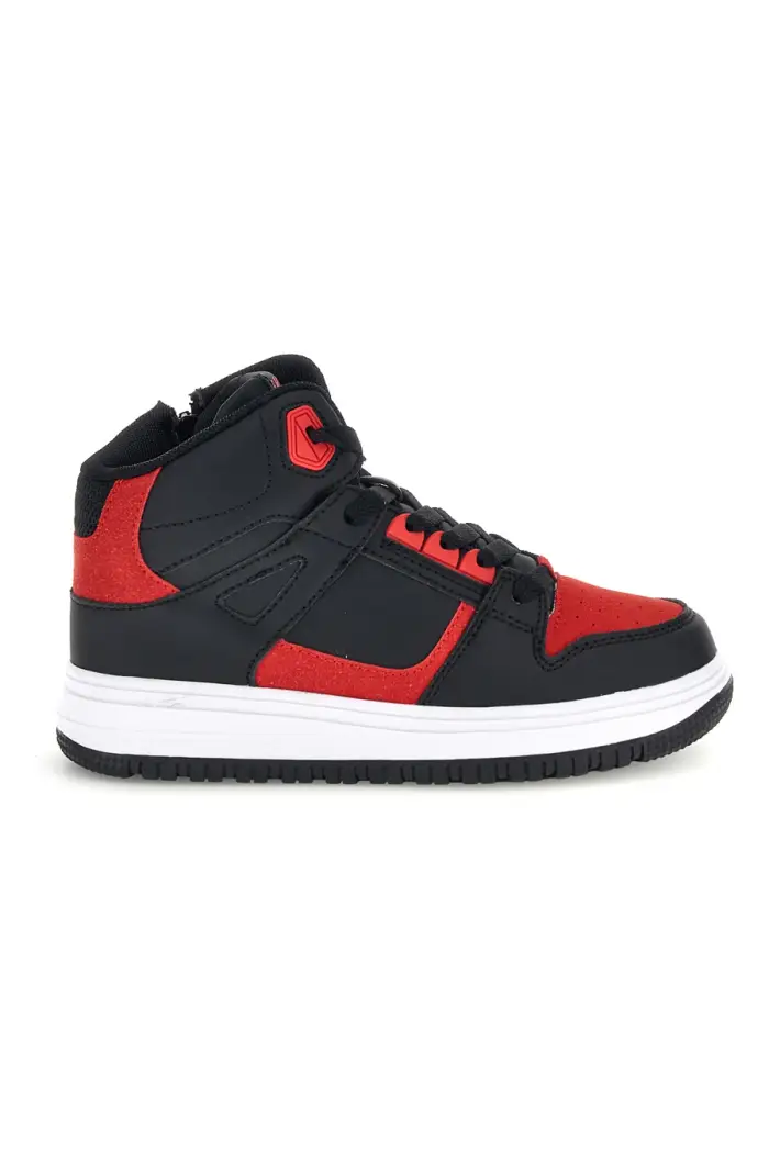 Sneakers alta Nero con cerniera Pitt Kids K191252 [NERO