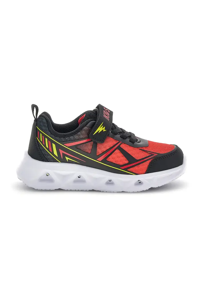 PITT KIDS Sneakers Nere e Rosse con luci 11562 [BLACK