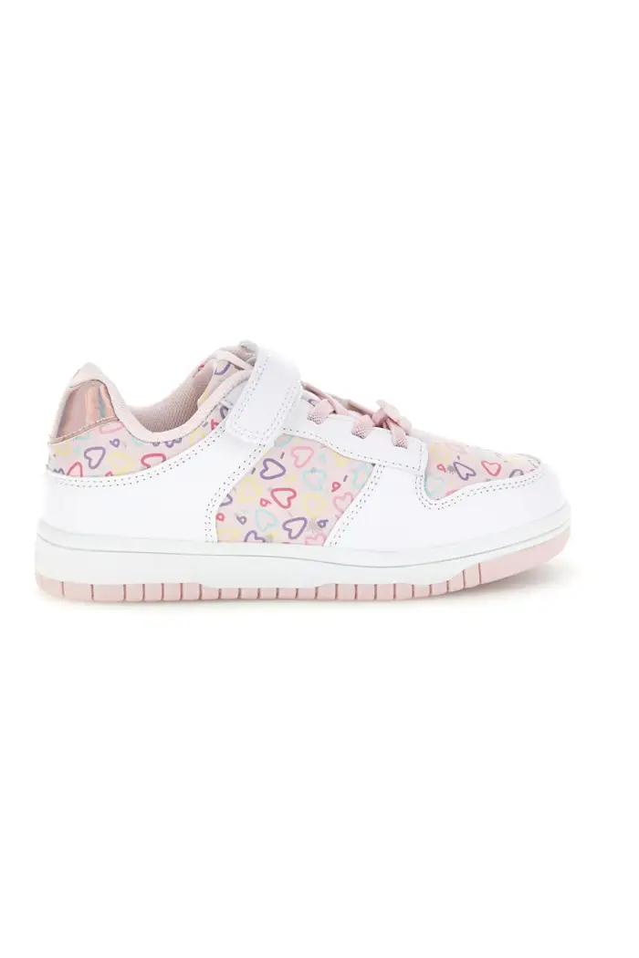 Sneakers rosa con cuori multicolor Pitt kids K251309 [ROSA]