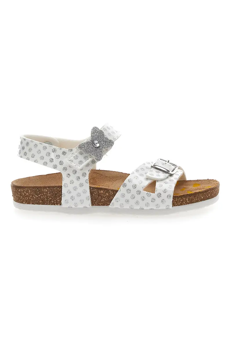 PITTARELLO BIO Sandali Bianchi a Pois 257084 [BIANCO]